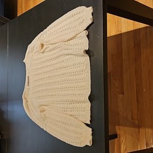 Loft cableknit sweater Ivory women